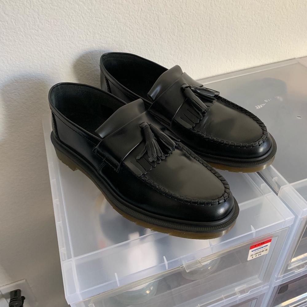 Dr. Martens Black Adrian Loafers